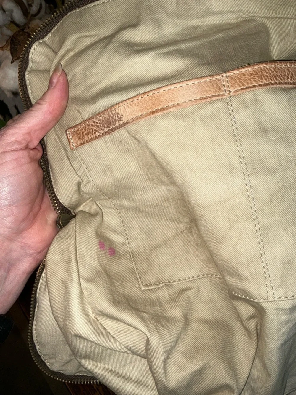 Bed Stu Aiken Leather Crossbody Convertible Bag Tan OATS DD Retail $280 - Picture 14 of 15